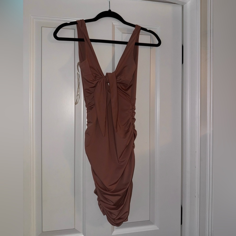 Dark Blush Tiger Mist Bodycon Dress